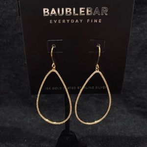 BaubleBar Jewelry - BaubleBar Sterling Silver Gold Plated Hoops. BaubleBar Jewelry - BaubleBar Sterling Silver Gold Plated Hoops.